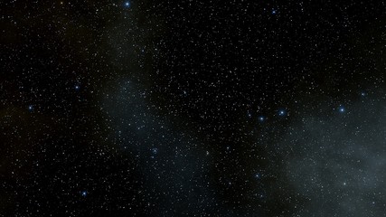 Stars in sky, starry night starlight shine of milky way, space cosmic background, starry background 3d render