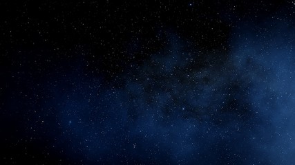 Stars in sky, starry night starlight shine of milky way, space cosmic background, starry background 3d render
