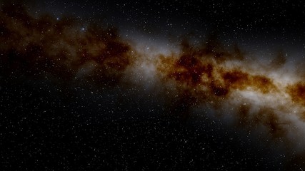 Stars in sky, starry night starlight shine of milky way, space cosmic background, starry background 3d render