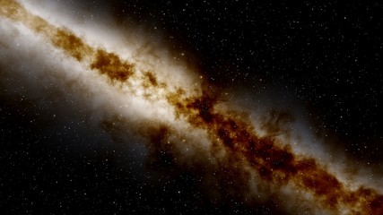 Stars in sky, starry night starlight shine of milky way, space cosmic background, starry background 3d render