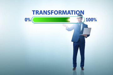 Concept of corporate business transformation