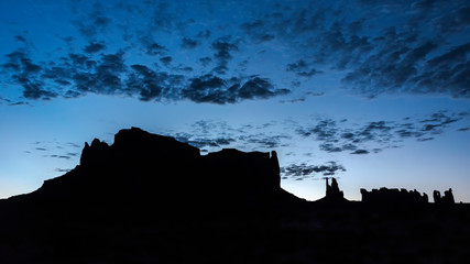 Wall Mural - Blue hour over the mountains