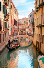 Canal In Venice, Italy