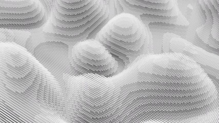 Fractal background from layered animated circles. Topographic map, terrain like abstract backdrop