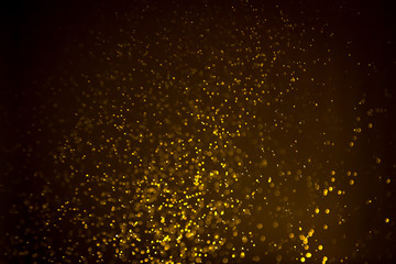 Abstract gold bokeh