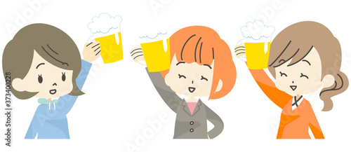 お酒を飲む女性たちのイラスト Stock Vector Adobe Stock お酒を飲む女性たちのイラスト Stock Vector Adobe Stock