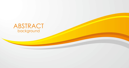 yellow abstract background banner template isolated on white