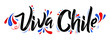 Viva Chile Translation: Long Live Chile, Traditional Chilean Celebration.