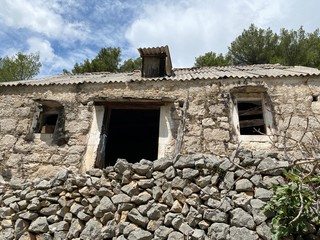 Wall Mural - Abandoned Dragovode village, Brac island, Croatia