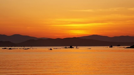 Poster - Time laps of the seascape at sunse.. Vladivostok, Russia