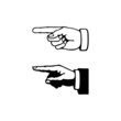 © Vii - pointing fimger icon, poiting hands, indicating and cursor icon