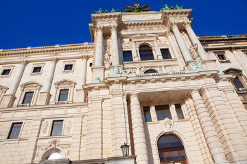 Wall Mural - Vienna Neue Burg palace facade and entrance