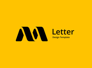 Letter M logo icon design template elements