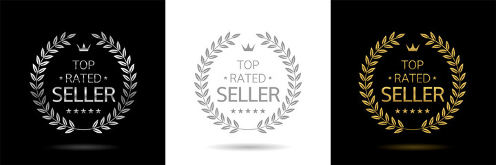 Wall Mural - top rated seller wreath label set