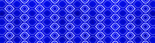 Seamless Geometric Abstract Phantom Blue Colorful Paper Textile Tile Wallpaper Texture Wide Background Banner Panorama, With Hexagonal Hexagon Diamond / Rhombus / Lozenge Shape Pattern Print