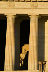 Details of Lincoln Memorial - Washington D.C United States of America