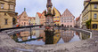 Mittelalterliche Stadt Rothenburg ob der Tauber in Franken