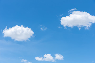 The nature of blue sky with cloud in the morning.