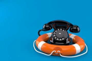 Wall Mural - Telephone with life buoy