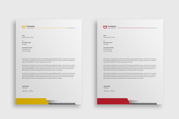 Wall Mural - Abstract Corporate Business Style Letterhead Design Vector Template For Your Project. Simple And Clean Print Ready Design, Elegant Flat Design Vector Illustration.