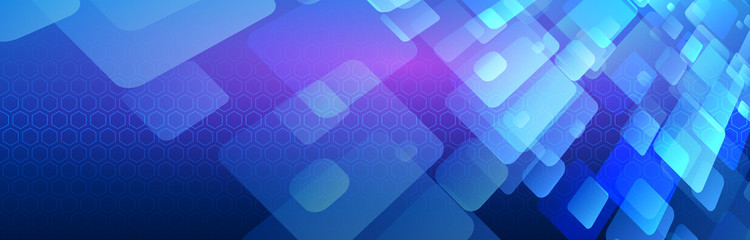 Abstract global sci fi concept. Wide Hi-tech vector illustration with technology lines. Cyber security internet and networking concept. Digital internet communication on blue background.Web