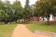 Blick in den Europa-Garten im Zentrum der Stadt Gernsheim