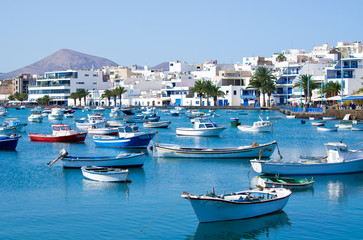 Canvas Print - Marina in Arrecife, Lanzarote, Spain