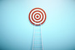 © Who is Danny - Red target with ladder on blue wall