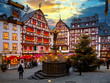 Idyllic christmas market in the old town of Bernkastel-Kues at the Mosel, Germany