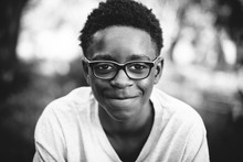 Portrait Of Smiling African American Teenage Boy