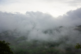 Fototapeta Na ścianę - cloudy mountains landscape