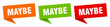 maybe banner sign. maybe speech bubble label set
