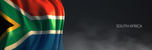 South Africa Flag With Dark Background.
3d Rendering Of African Countries Flag.