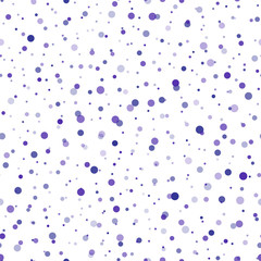 Seamless pattern with random black dots on white background. Vector.
