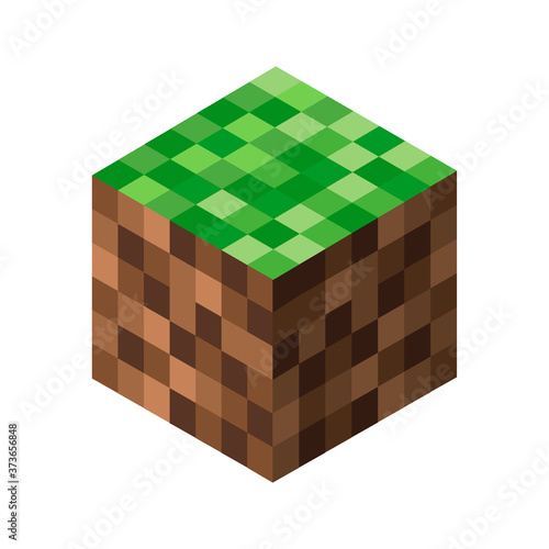 Pixel background. The concept of games background. Vector illustration