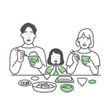 家族団らんで食事をするイラスト Stock ベクター Adobe Stock 家族団らんで食事をするイラスト Stock ベクター Adobe Stock