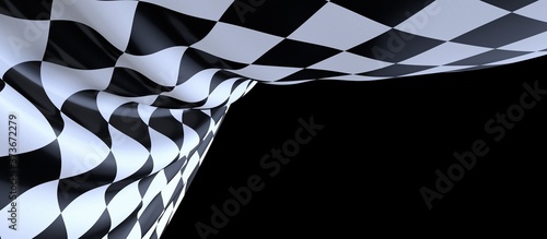 Fotografía flag finish race sport 3d champion winner