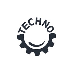 Wall Mural - techno service. vector icon isolated on white background.