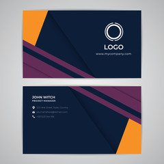 Business Card Template Mockup Abstract Modern Design Vector Graphic EPS10