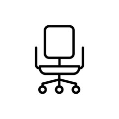 Sticker - Office chair icon. Simple line, outline vector elements of cabinet accessories icons for ui and ux, website or mobile application