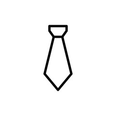 Poster - Tie clothes icon. Simple line, outline vector elements of cabinet accessories icons for ui and ux, website or mobile application