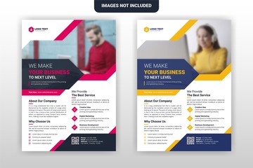 Wall Mural - creative corporate & business flyer brochure template design, abstract business flyer, vector templa