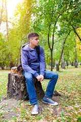 Canvas Print - Young Man in the Park