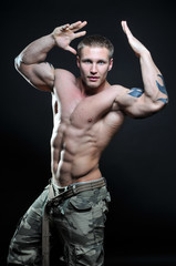 Wall Mural - Fitness model