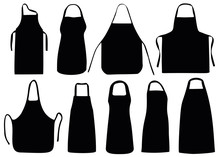 The Aprons In The Collection. Aprons For The Cook And For The Barber.