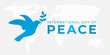 © csiling - International Day of Peace Background Illustration with Dove