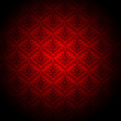 Wall Mural - baroque red wallpaper background