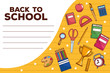 © Jemastock - back to school lettering with set items
