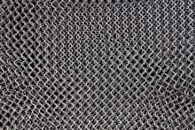 Chain Mail Close Up Texture Background. Abstract Iron Ring Backdrop. Protection Concept