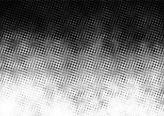 Gradient halftone vector texture overlay. Monochrome abstract splattered background.